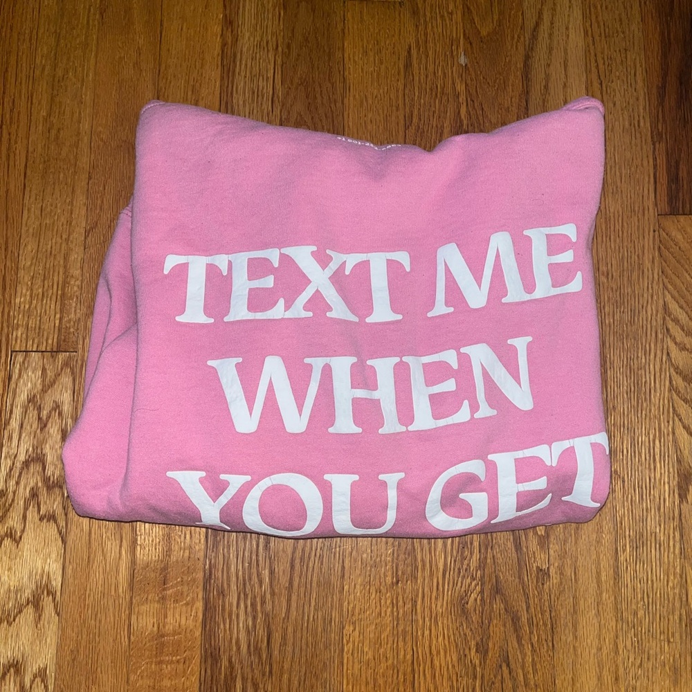 LONELY GHOST Pink Hoodie